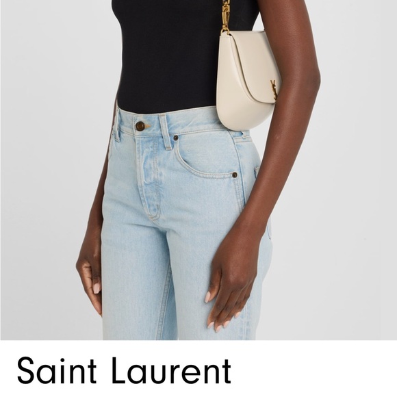 Saint Laurent Cream Shoulder Bag with Gold Hardware - Picture 3 of 3